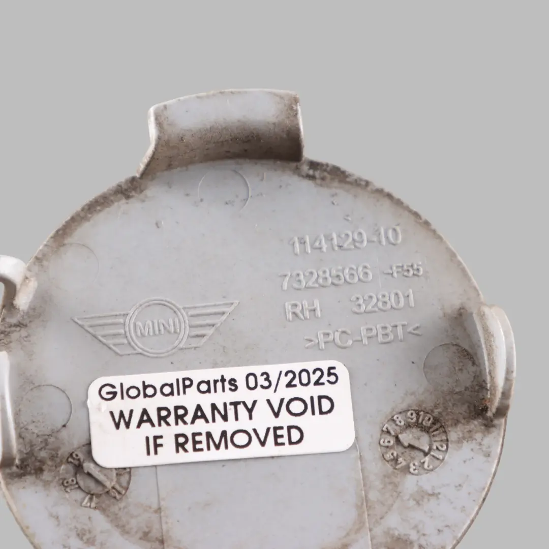 Heckstoßstange Abschleppöse Haken Abdeckung Rechts Silber - A62 für Mini F55 mit Teilenummer 7380026 Mini F55 Heckstoßstange Abschleppöse Haken Abdeckung Rechts Silber - A62 - SKU 7380026-WS - Teilenummer 7380026