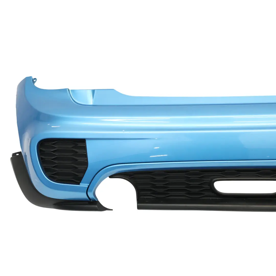 Bumper JCW Trim Panel Cover Electric Blue II Metallic - B86 to Mini F56 F57 Rear with Part number 7382173 Mini F56 F57 Rear Bumper JCW Trim Panel Cover Electric Blue II Metallic - B86 - SKU 7382173-ELBII - Part number 7382173