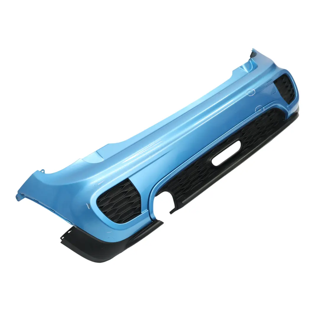 Bumper JCW Trim Panel Cover Electric Blue II Metallic - B86 to Mini F56 F57 Rear with Part number 7382173 Mini F56 F57 Rear Bumper JCW Trim Panel Cover Electric Blue II Metallic - B86 - SKU 7382173-ELBII - Part number 7382173
