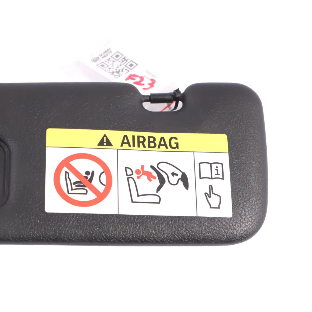 Sun Visor Mirror Panel Cover Trim Right O/S Passenger Side Black to BMW F23 with Part number 7391853 BMW F23 Sun Visor Mirror Panel Cover Trim Right O/S Passenger Side Black - SKU RHD-7391853 - Part number 7391853