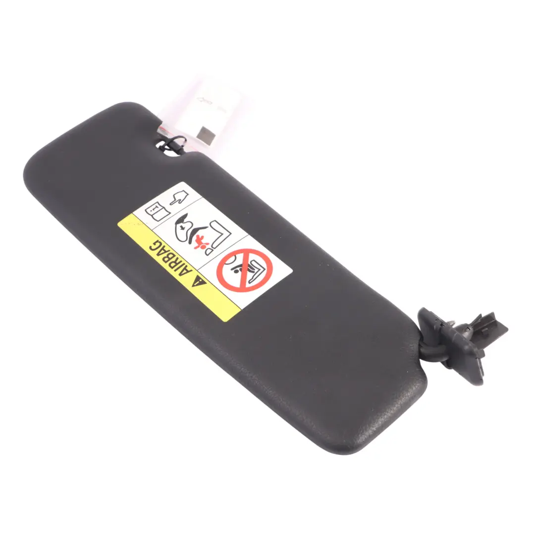 BMW F23 Sun Visor Mirror Panel Cover Trim Right O/S Passenger Side Black - SKU RHD-7391853 - Part number 7391853