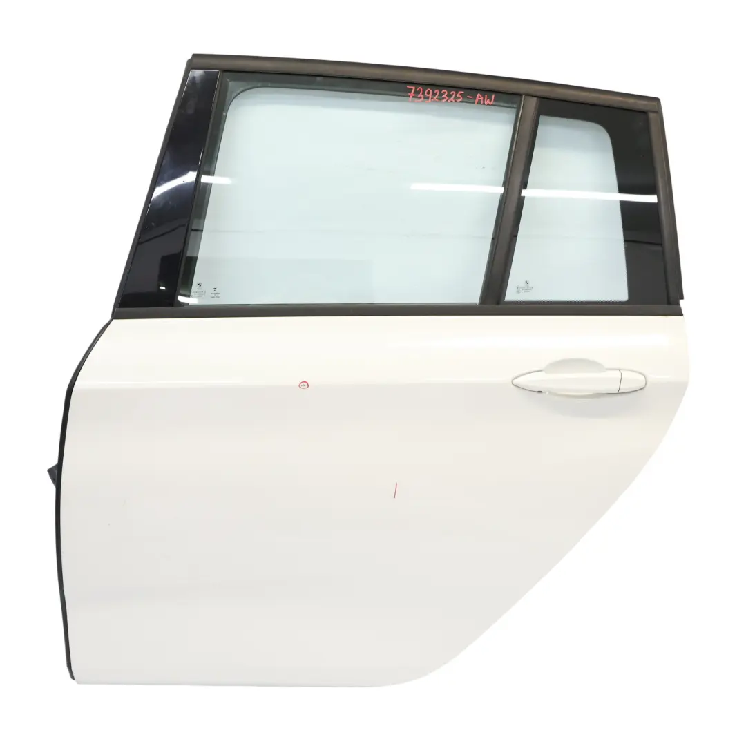Door Rear Left N/S Alpinweiss 3 Alpine White - 300 to BMW F46 Gran Tourer with Part number 7392325 BMW F46 Gran Tourer Door Rear Left N/S Alpinweiss 3 Alpine White - 300 - SKU 7392325-AW - Part number 7392325