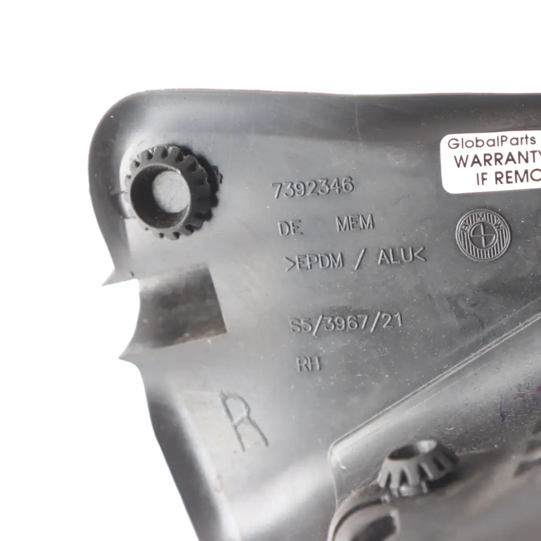 Window Seal Door Front Right O/S Guide Frame Gasket Rubber to BMW G32 GT with Part number 7392346 BMW G32 GT Window Seal Door Front Right O/S Guide Frame Gasket Rubber - SKU 7392346 - Part number 7392346