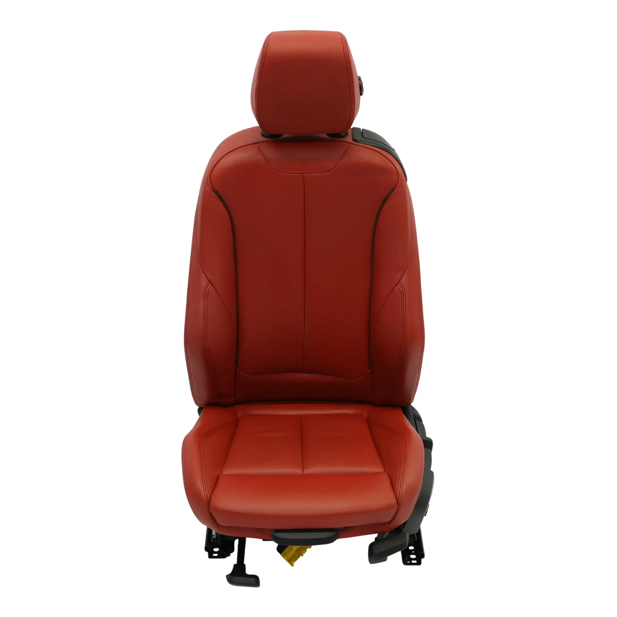 BMW F32 Front Seat Left N/S Sport Heated Leather Dakota Korall Red Accent Black
