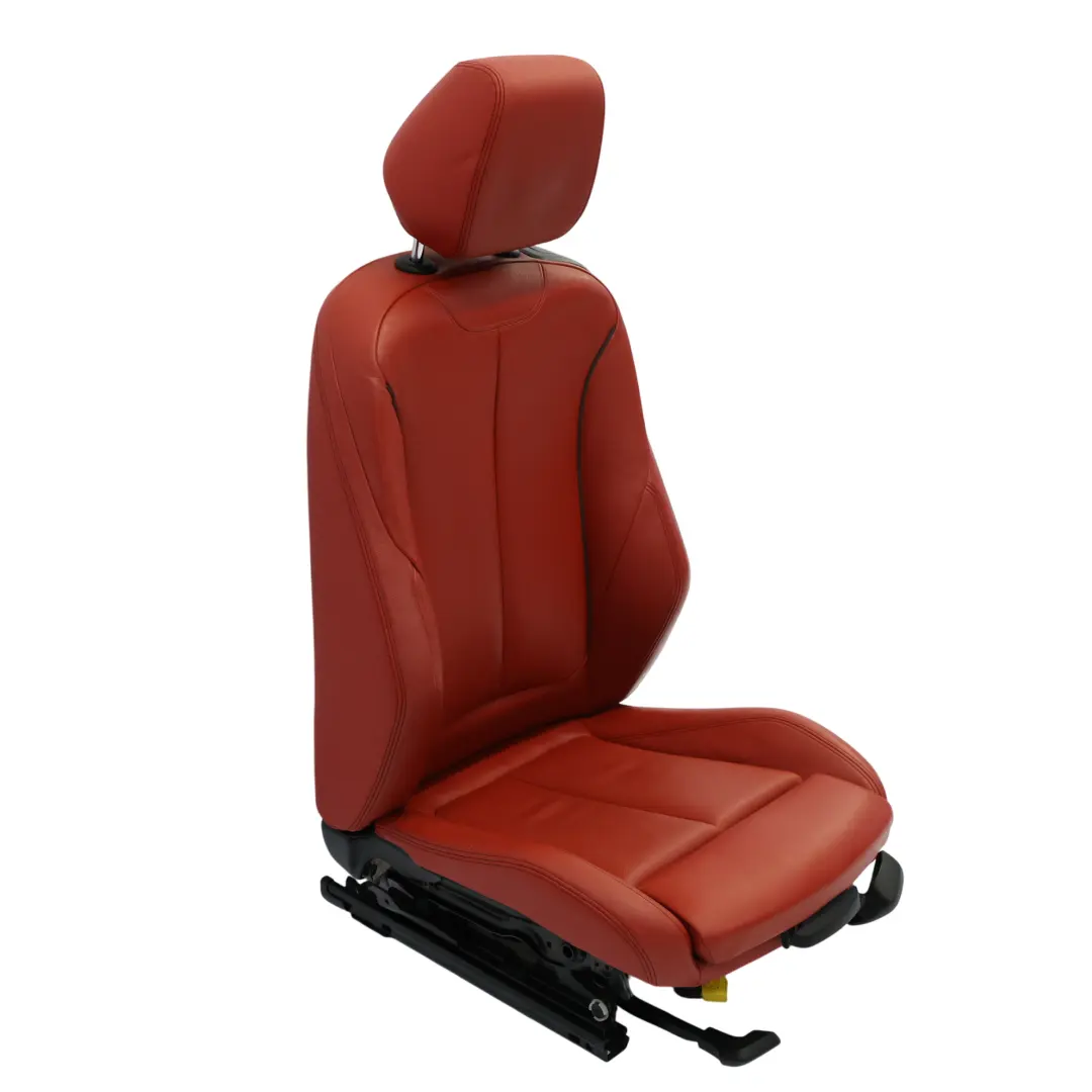 BMW F32 Sedile Anteriore Sinistro Sport Riscaldato Pelle Dakota Koral Rosso Nero - SKU 7392471-4 - Numero di parte 7392471