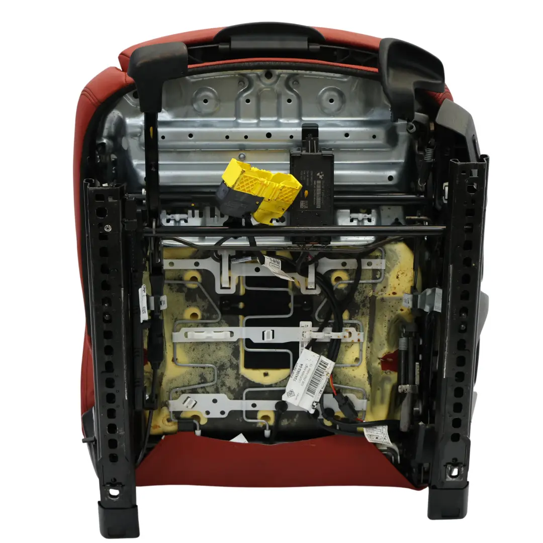 BMW F32 Sedile Anteriore Sinistro Sport Riscaldato Pelle Dakota Koral Rosso Nero - SKU 7392471-4 - Numero di parte 7392471