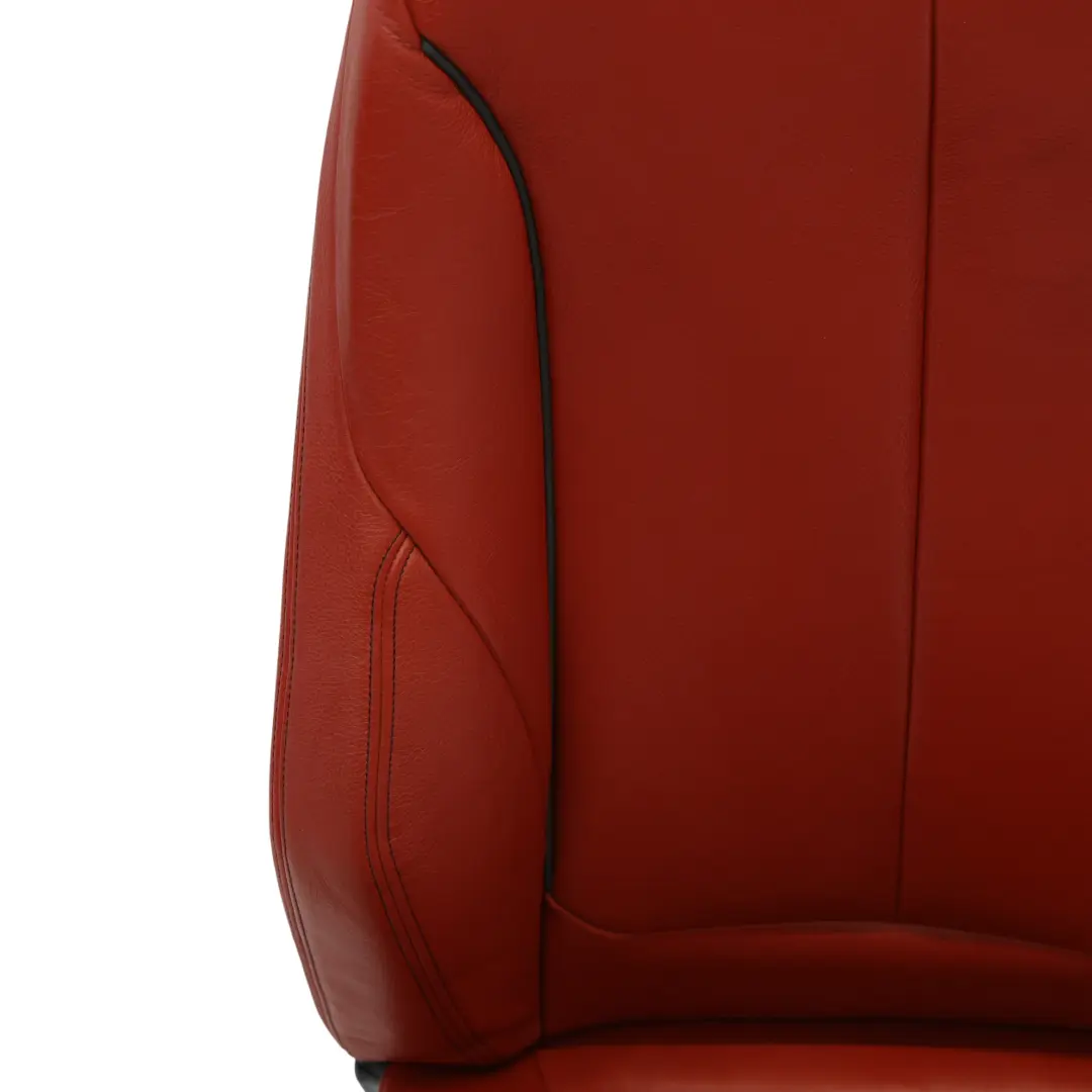 BMW F32 Vordersitz Links Sport Beheizt Leder Dakota Korall Rot Akzent Schwarz - SKU 7392471-4 - Teilenummer 7392471