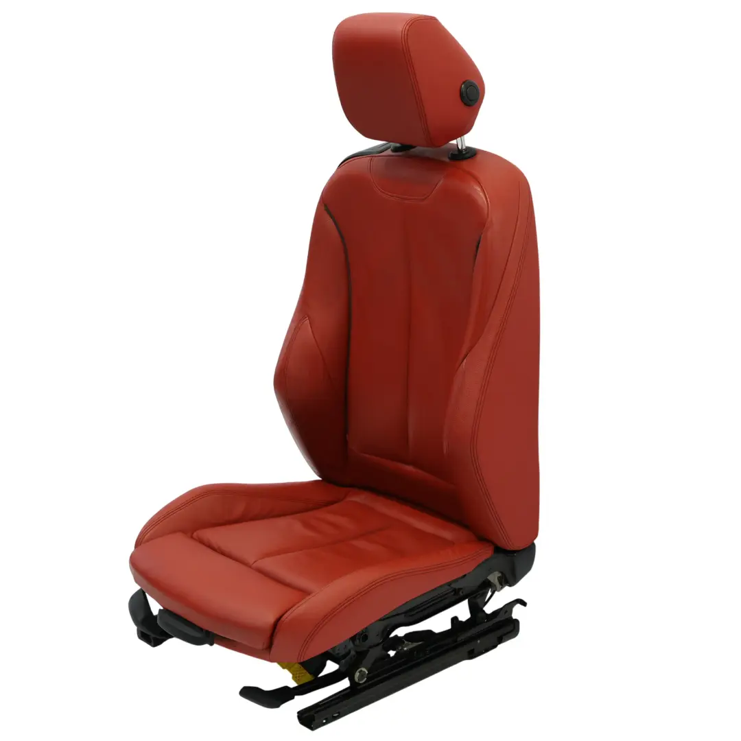 Asiento Delantero Derecho Sport Calefaccionado Cuero Acento Rojo Negro para BMW F32 con número de pieza 7392472 BMW F32 Asiento Delantero Derecho Sport Calefaccionado Cuero Acento Rojo Negro - SKU 7392472-6 - Número de pieza 7392472