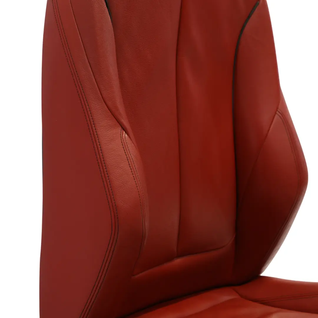 BMW F32 Asiento Delantero Derecho Sport Calefaccionado Cuero Acento Rojo Negro - SKU 7392472-6 - Número de pieza 7392472
