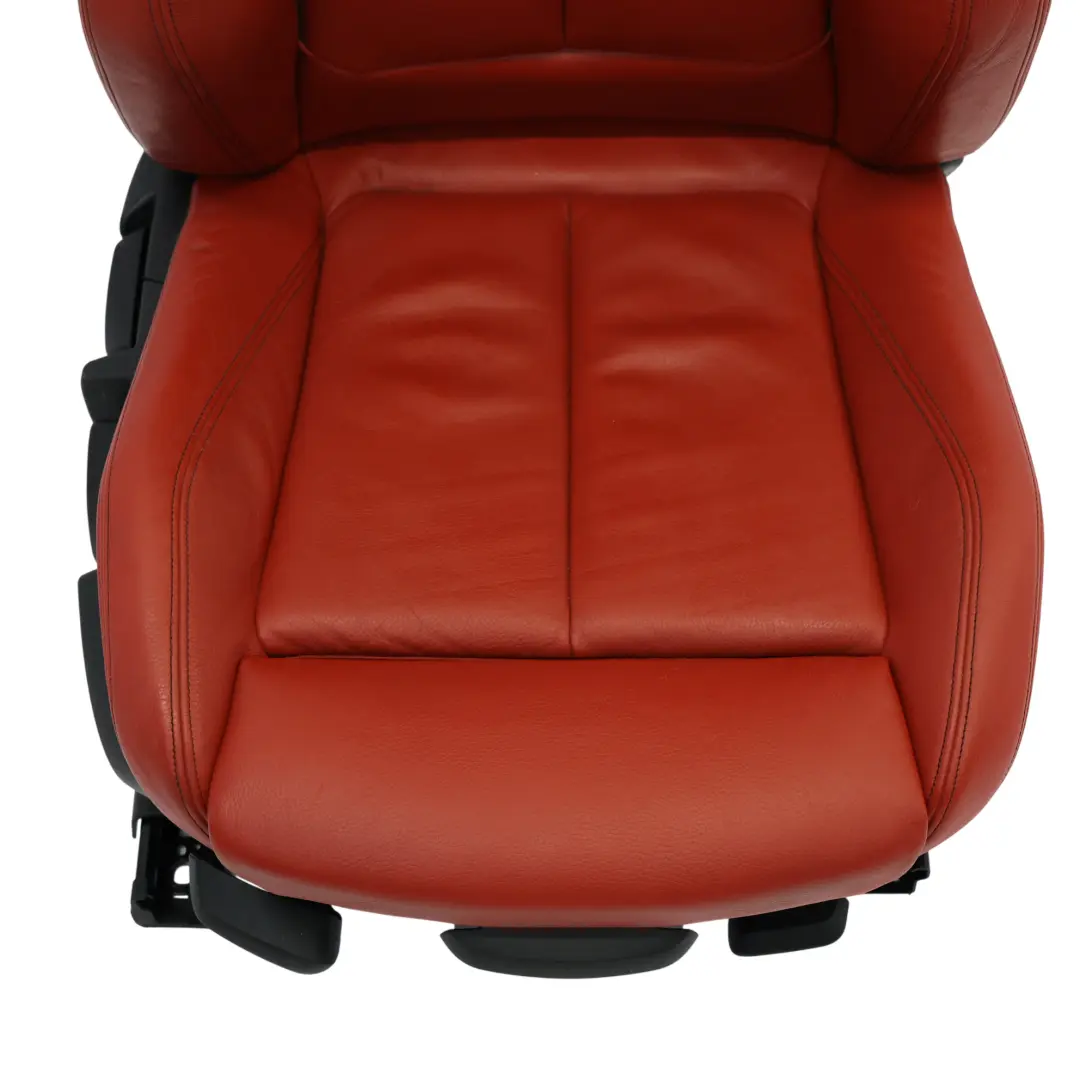BMW F32 Front Seat Right O/S Sport Heated Leather Dakota Korall Red Accent Black - SKU 7392472-6 - Part number 7392472