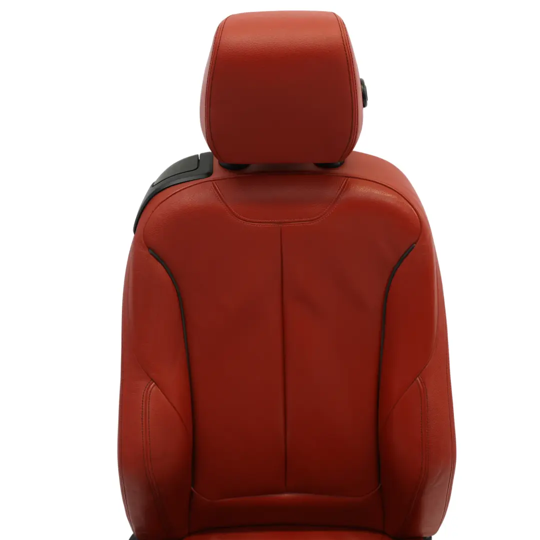 BMW F32 Asiento Delantero Derecho Sport Calefaccionado Cuero Acento Rojo Negro - SKU 7392472-6 - Número de pieza 7392472
