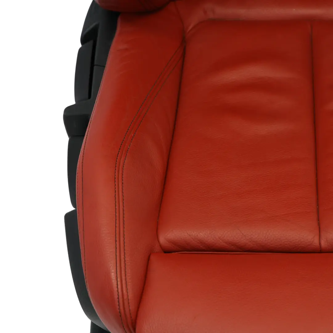 BMW F32 Front Seat Right O/S Sport Heated Leather Dakota Korall Red Accent Black - SKU 7392472-6 - Part number 7392472