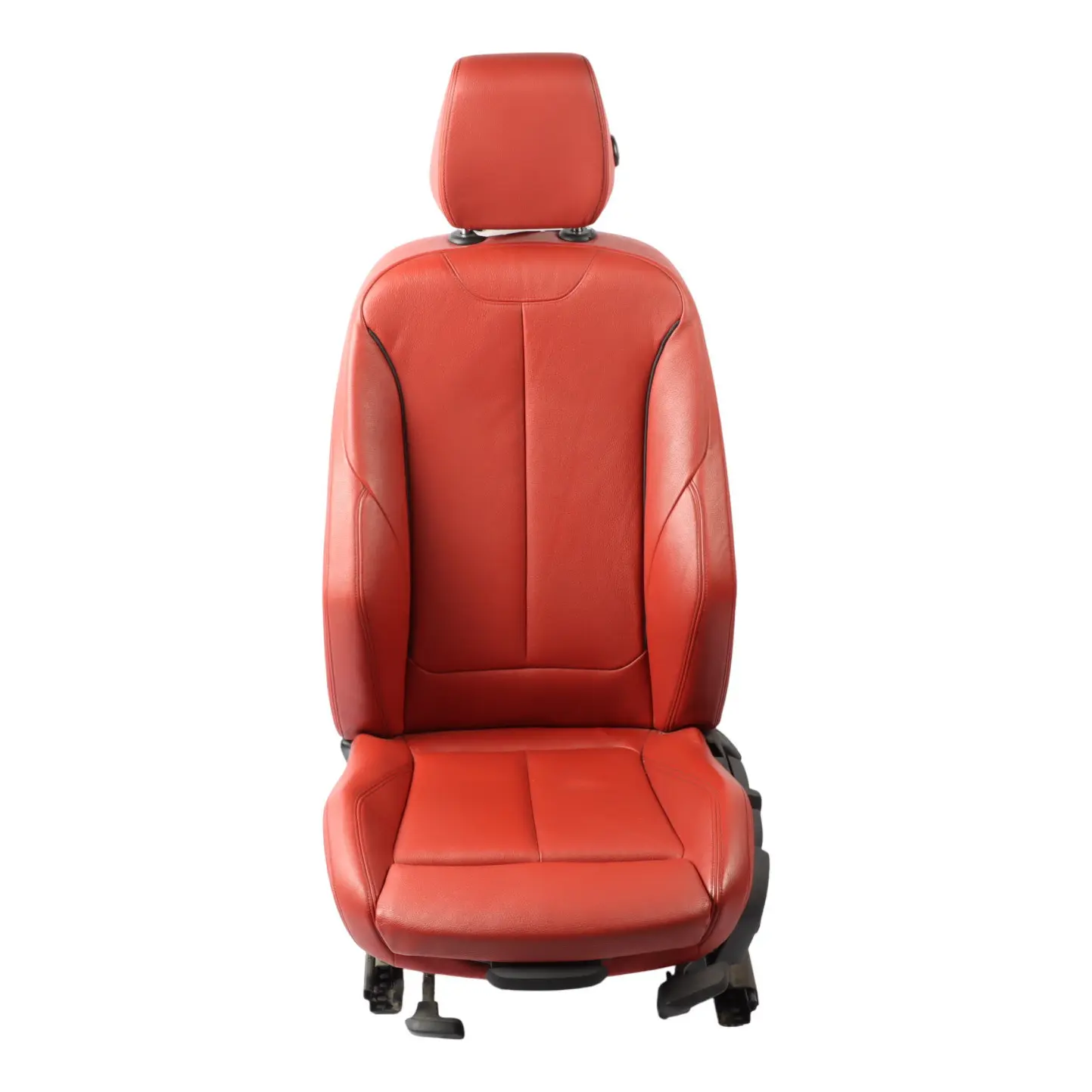 BMW F36 M Sport Siège Avant Gauche Cuir Intérieur Rouge Corail Couture Noire