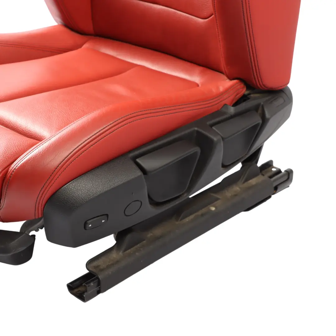 BMW F36 M Sport Sedile Anteriore Sinistro Pelle Rosso Corallo Nero - SKU 7392475-2 - Numero di parte 7392475