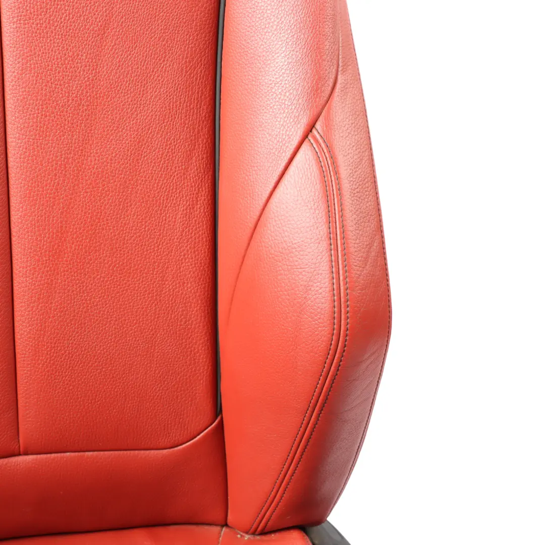 BMW F36 M Sport Seat Front Left N/S Interior Leather Korall-Rot Red Black Stitch - SKU 7392475-2 - Part number 7392475