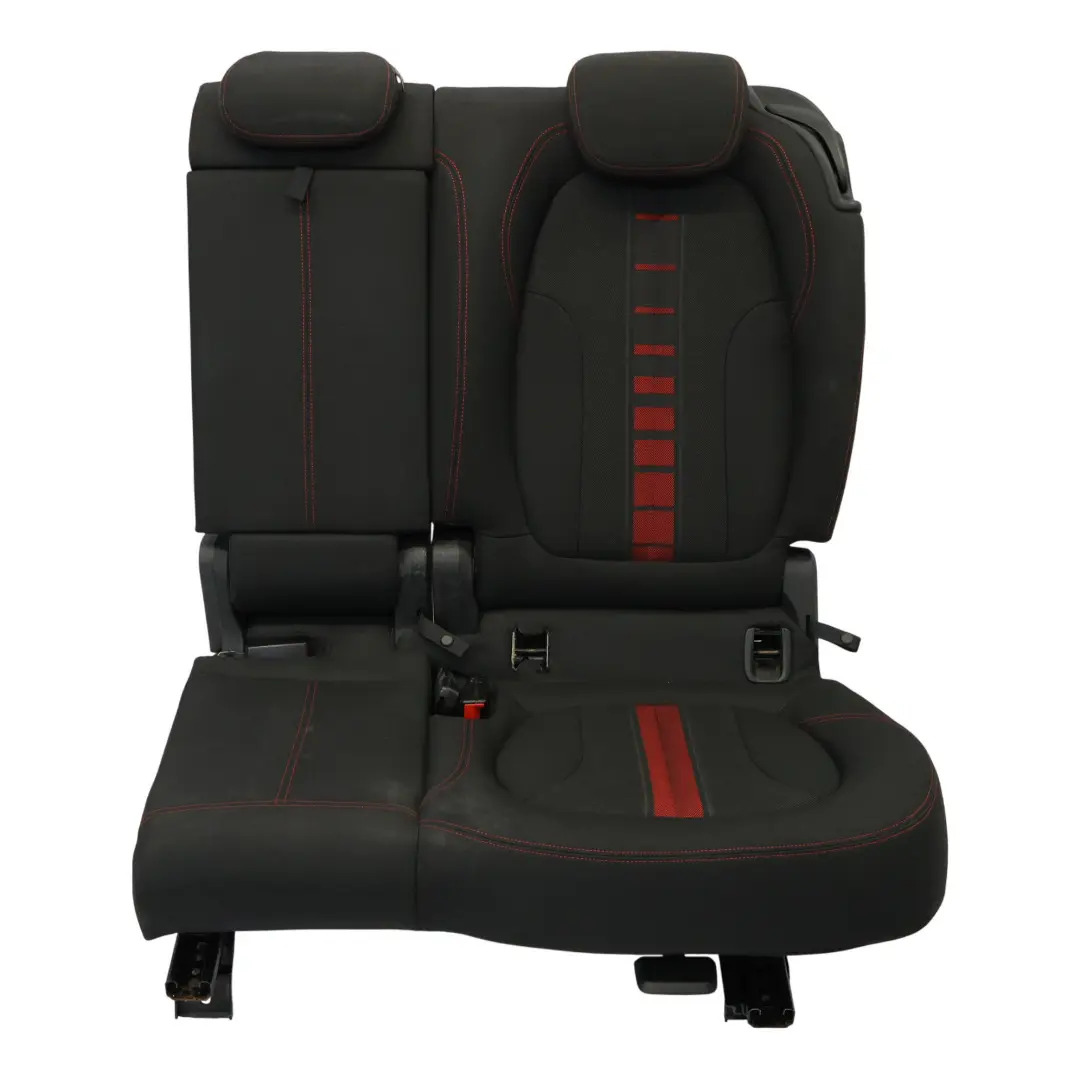 Left N/S Interior Bench Cloth Fabric Race Anthracite Red to BMW F46 Seat Rear with Part number 7407557 BMW F46 Seat Rear Left N/S Interior Bench Cloth Fabric Race Anthracite Red - SKU 7407557 - Part number 7407557