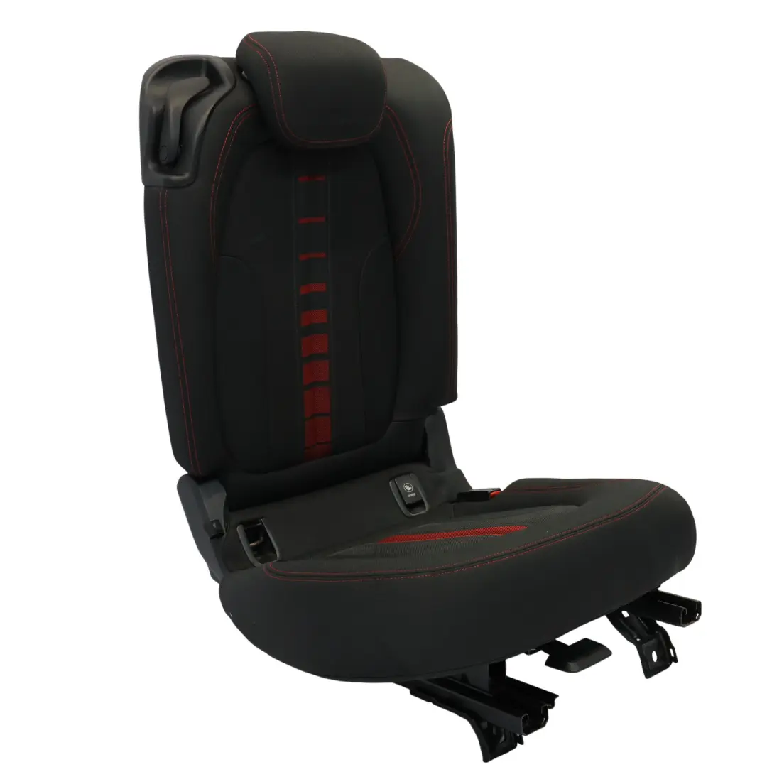 BMW F46 Asiento Trasero Derecho Interior Banqueta Tela Race Antracita Rojo - SKU 7407558 - Número de pieza 7407558
