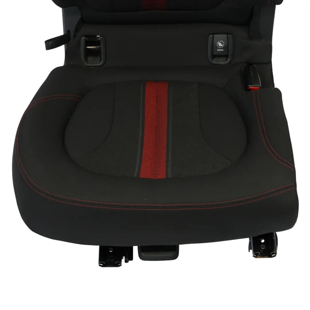 Asiento Trasero Derecho Interior Banqueta Tela Race Antracita Rojo para BMW F46 con número de pieza 7407558 BMW F46 Asiento Trasero Derecho Interior Banqueta Tela Race Antracita Rojo - SKU 7407558 - Número de pieza 7407558