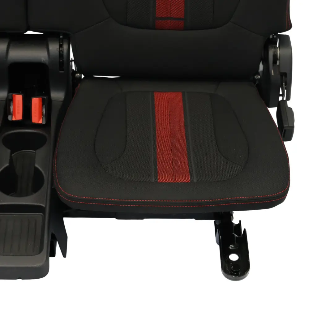 BMW F46 Rear 3rd Seat Row Cover Backrest Third Row Fabric Race Anthracite Red - SKU 7411371 - Part number 7411371
