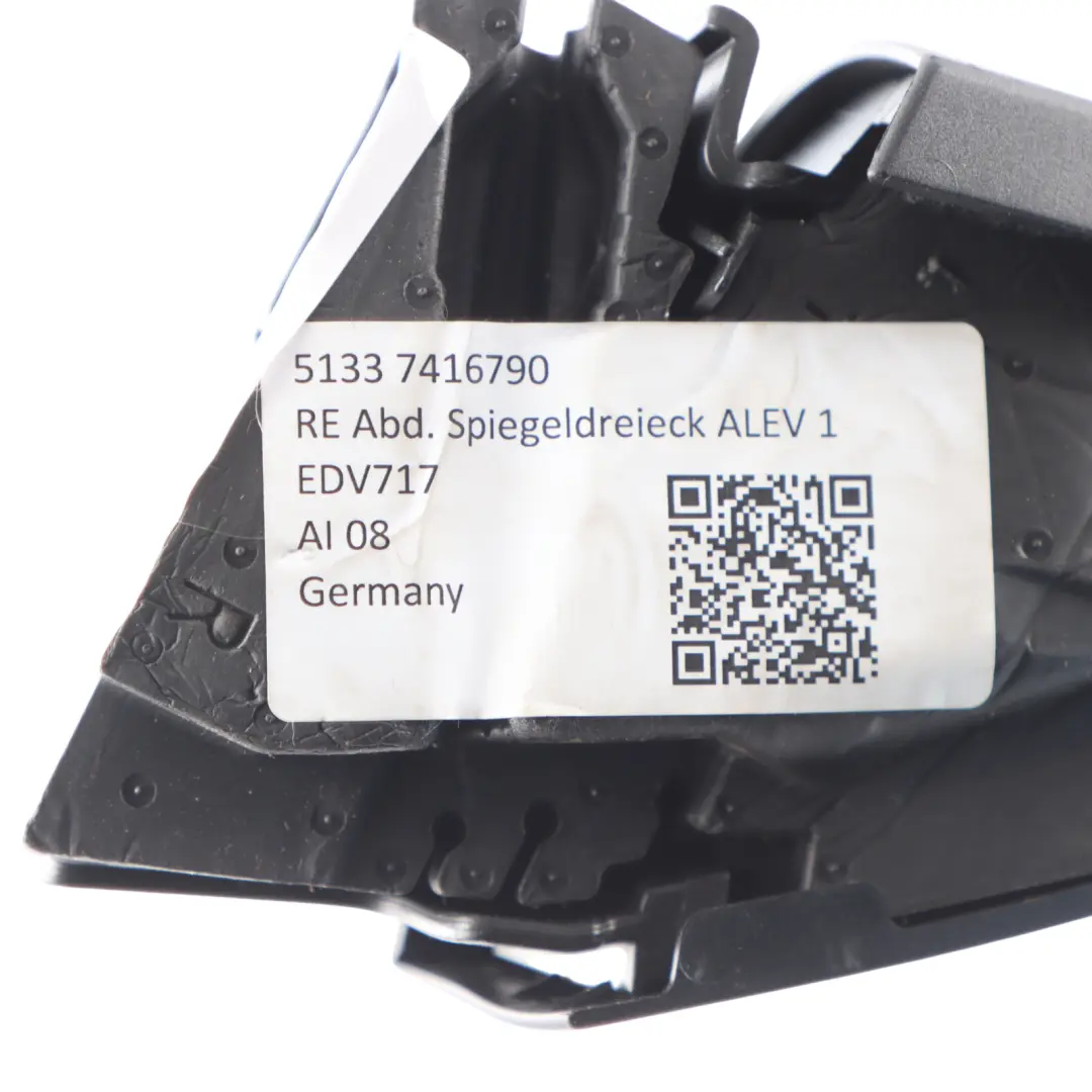 Front Door Inner Triangle Cover Trim Panel Right O/S to BMW G32 with Part number 7416790 BMW G32 Front Door Inner Triangle Cover Trim Panel Right O/S - SKU 7416790-1 - Part number 7416790