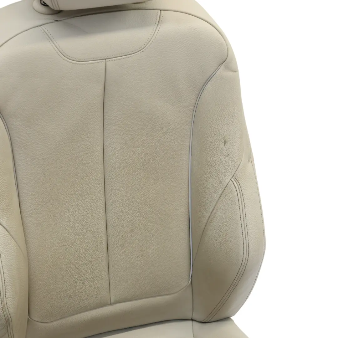 Front Right O/S Heated Leather Oyster to BMW F30 F31 F34 F36 LCI M Sport Seat with Part number 7424226 BMW F30 F31 F34 F36 LCI M Sport Seat Front Right O/S Heated Leather Oyster - SKU 7424226-1 - Part number 7424226