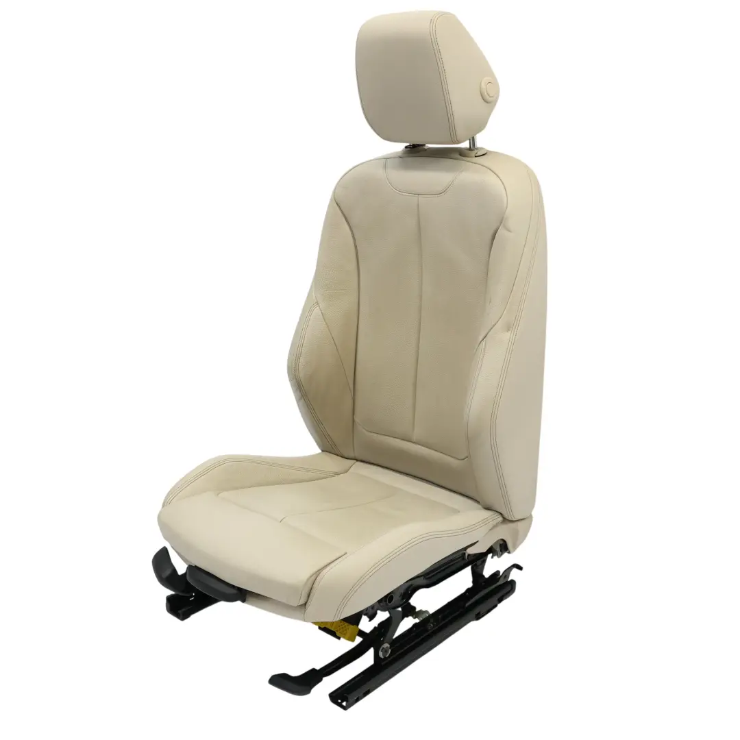 Sedile Anteriore Destro Riscaldato Pelle Oyster per BMW F30 F31 F34 F36 LCI M Sport con numero di parte 7424226 BMW F30 F31 F34 F36 LCI M Sport Sedile Anteriore Destro Riscaldato Pelle Oyster - SKU 7424226-1 - Numero di parte 7424226