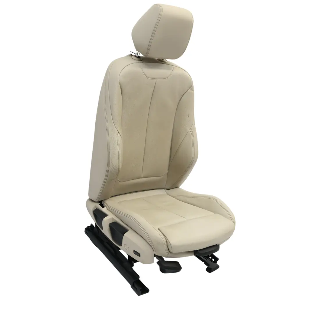 BMW F30 F31 F34 F36 LCI M Sportsitz Vorne Rechts Beheizt Leder Oyster - SKU 7424226-1 - Teilenummer 7424226