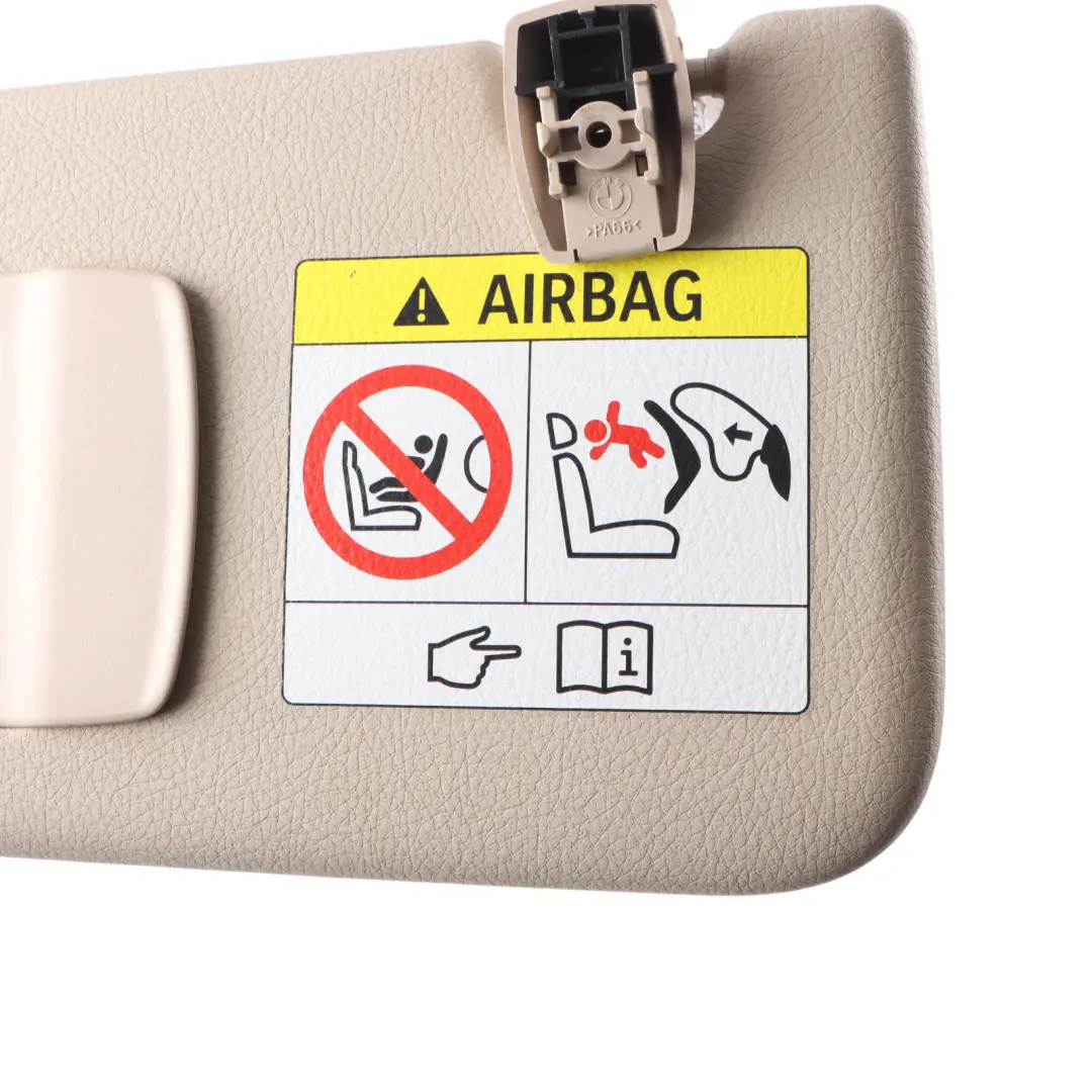 F10N F11N Sun Visor With Label Interior Left N/S to BMW with Part number 7425209 BMW F10N F11N Sun Visor With Label Interior Left N/S - SKU 7425209 - Part number 7425209