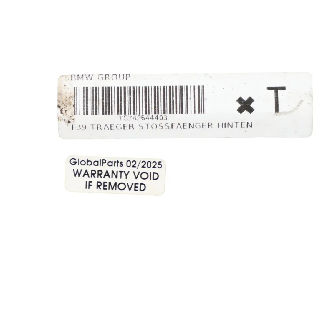 Bumper Carrier Support Bar Crash Bar Reinforcer to BMW X2 F39 Rear with Part number 7426444 BMW X2 F39 Rear Bumper Carrier Support Bar Crash Bar Reinforcer - SKU 7426444 - Part number 7426444