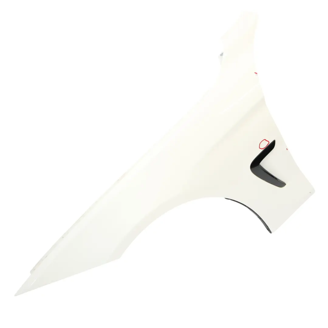 BMW F32 F33 M Sport Side Panel Wing Fender Front Left N/S Alpinweiss White - 300 - SKU 7438441-AW2 - Part number 7438441