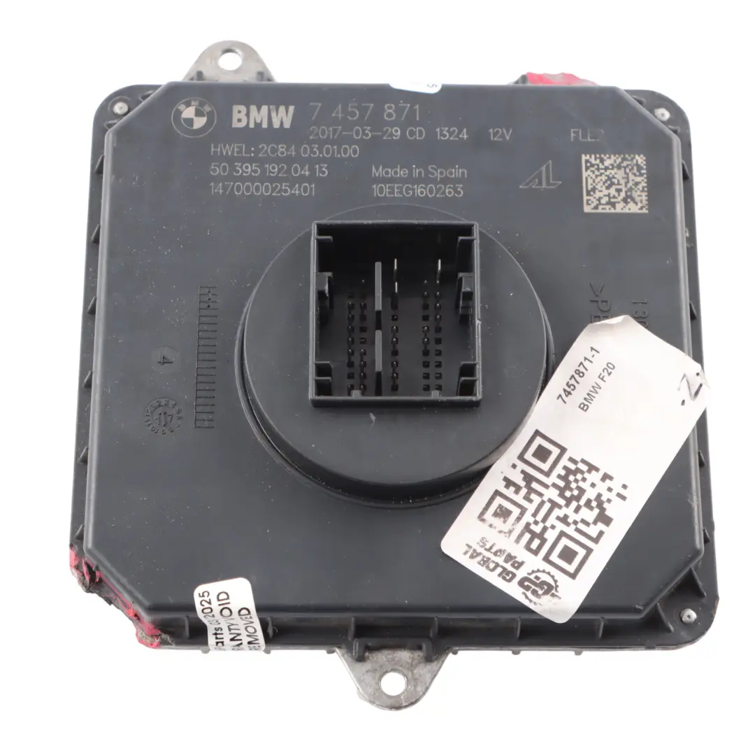 Headlight Control Unit Module FLE2 to BMW F20 F21 F30 LCI with Part number 7457871 BMW F20 F21 F30 LCI Headlight Control Unit Module FLE2 - SKU 7457871-1 - Part number 7457871