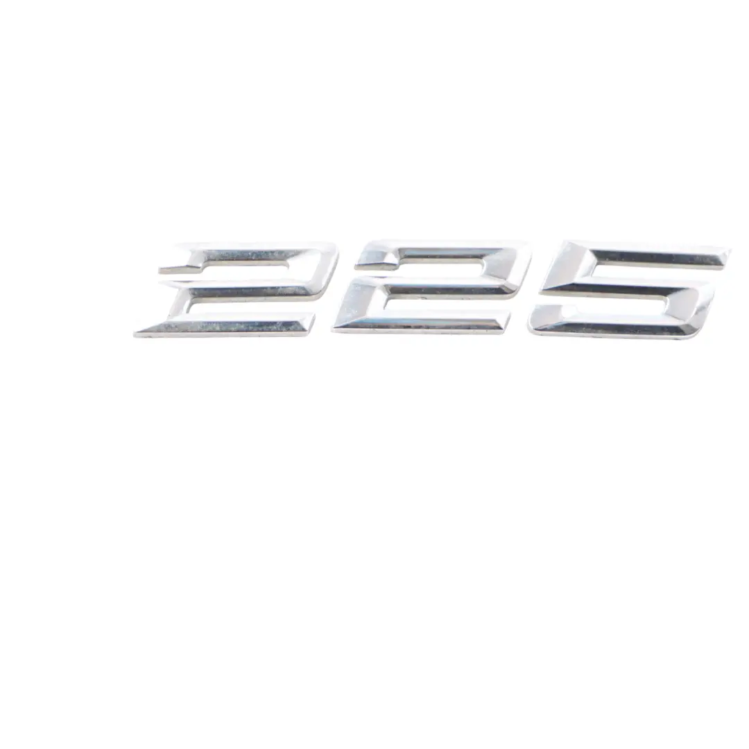 Bootlid Hatch Label 225xe Lettering Emblem Trim to BMW F45 Rear Tailgate with Part number 7458633 BMW F45 Rear Tailgate Bootlid Hatch Label 225xe Lettering Emblem Trim - SKU 7458633 - Part number 7458633