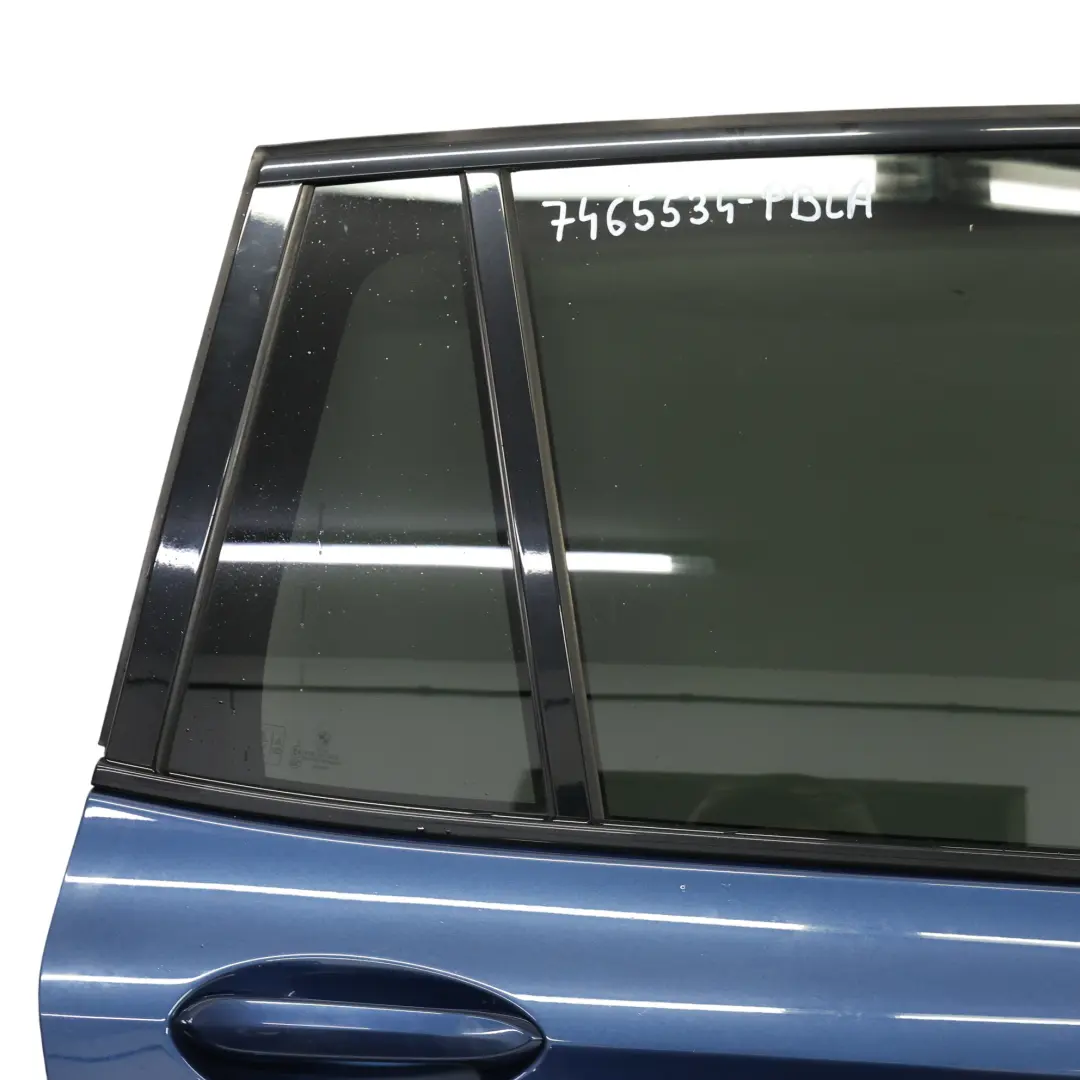 Puerta Trasera Derecha Phytonic Blue Metallic - C1M para BMW X3 G01 con número de pieza 7465534 BMW X3 G01 Puerta Trasera Derecha Phytonic Blue Metallic - C1M - SKU 7465534-PBLA - Número de pieza 7465534