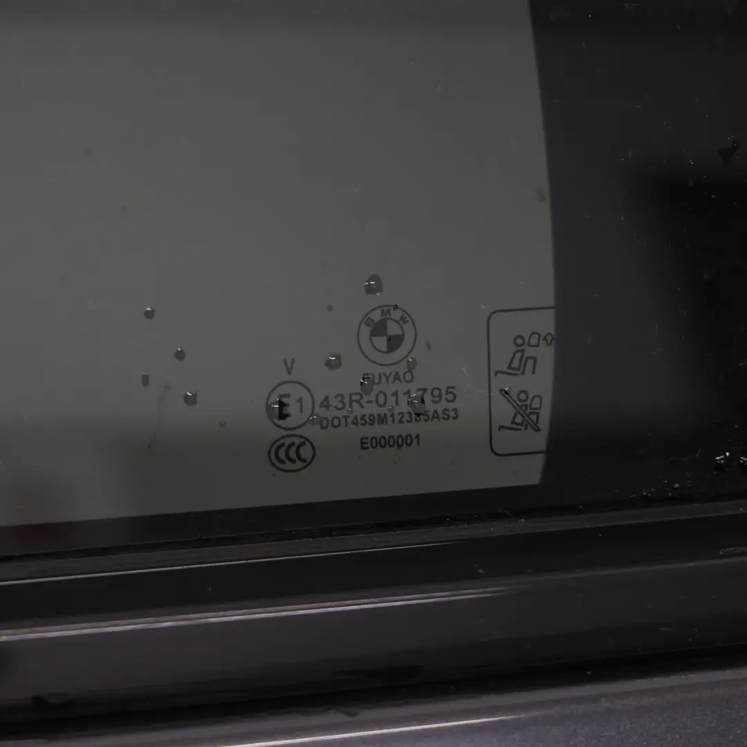 BMW X4 G02 F98 Rear Left Door N/S Sophistograu Grey Metallic - A90 - SKU 7478343-SOP - Part number 7478343