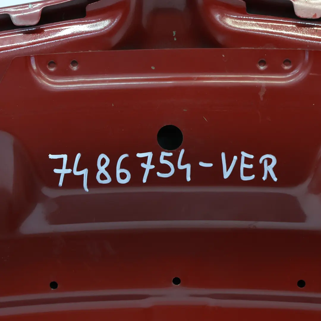 Hood Bonnet BMW X5 E70 Covering Vermilion Red Metallic - A82 to with Part number 7486754 Hood Bonnet BMW X5 E70 Covering Vermilion Red Metallic - A82 - SKU 7486754-VER - Part number 7486754