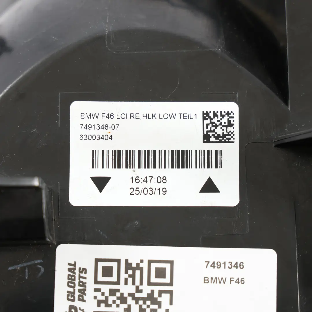 BMW F46 Lampa Światło Tylna Zewnętrzna Błotnika Tył Prawo - SKU 7491346 - Numer Części 7491346