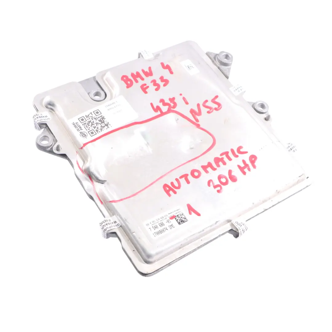 N55 306HP Komputer Silnika ECU DME Automat do BMW F32 F33 F36 435I o numerze 7540686 BMW F32 F33 F36 435I N55 306HP Komputer Silnika ECU DME Automat - SKU 7540686-1 - Numer Części 7540686