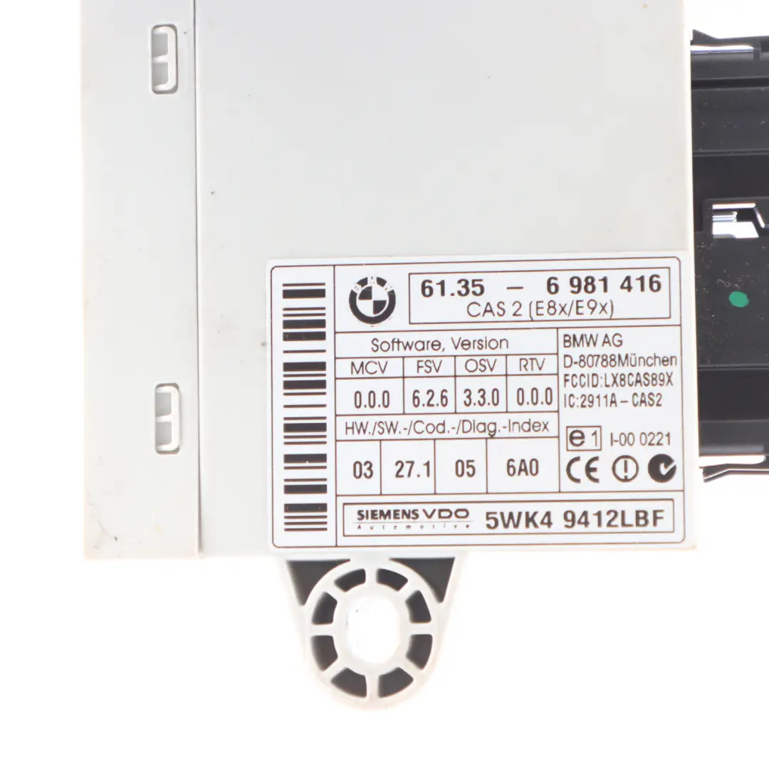 N52 258PS Motor ECU Kit DME CAS2 + Schlüssel für BMW E60 E90 E91 330I 530I mit Teilenummer 7559178 BMW E60 E90 E91 330I 530I N52 258PS Motor ECU Kit DME CAS2 + Schlüssel - SKU 7559178-11 - Teilenummer 7559178