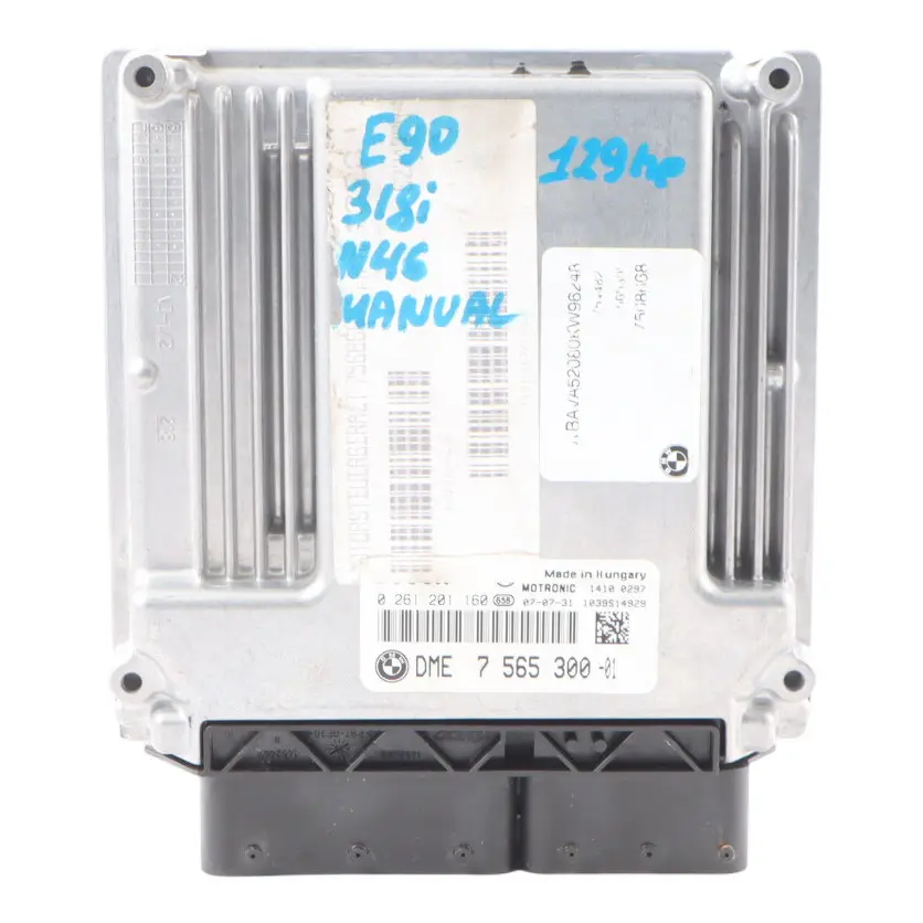 N46 Kit ECU DME + CAS3 + Llave Manual para BMW E87 E90 E91 120i 320i con número de pieza 7565300 BMW E87 E90 E91 120i 320i N46 Kit ECU DME + CAS3 + Llave Manual - SKU 7565300-14 - Número de pieza 7565300