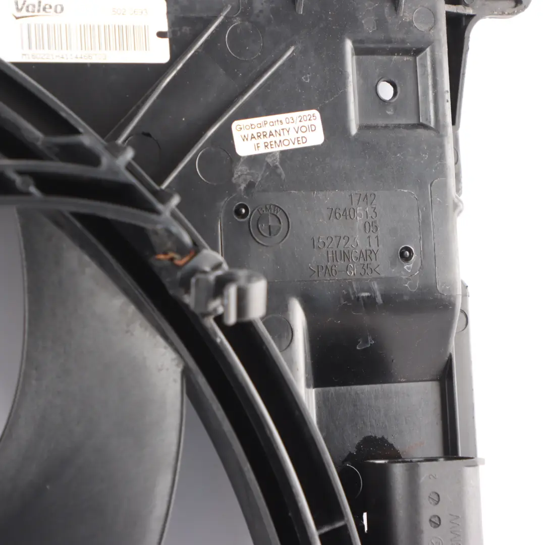 BMW F20 F21 LCI F30 F31 F32 F36 Engine Cooling Fan Housing Motor 850W 7608409 - SKU 7640513-1 - Part number 7640513