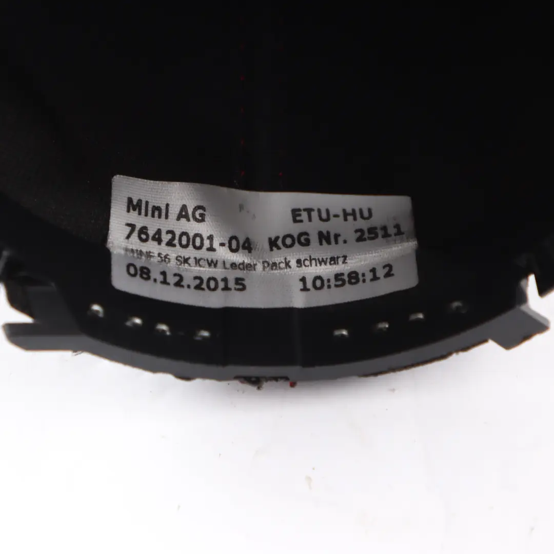 Shift Gear Knob Lever Cover Black Leather 6-speed to Mini F56 with Part number 7642001 Mini F56 Shift Gear Knob Lever Cover Black Leather 6-speed - SKU 7642001 - Part number 7642001