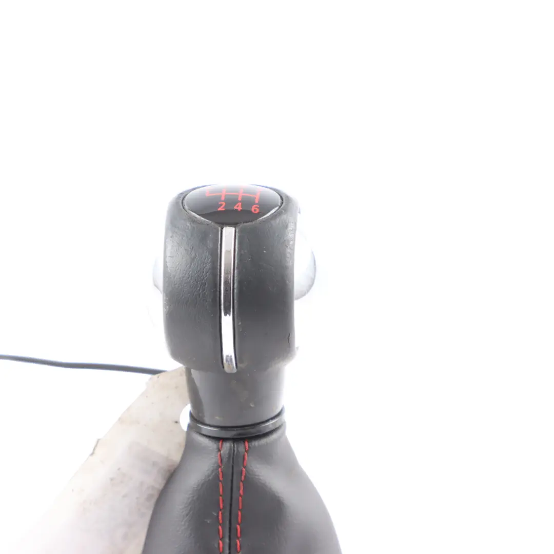 Shift Gear Knob Lever Cover Black Leather 6-speed to Mini F56 with Part number 7642001 Mini F56 Shift Gear Knob Lever Cover Black Leather 6-speed - SKU 7642001 - Part number 7642001