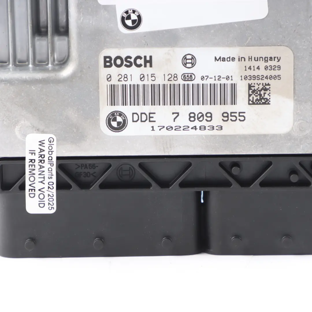3.0Sd 335D 535D M57N2 Motor ECU KIT DDE 7810980 CAS3 + Llave para BMW E60 E90 X5 E70 con número de pieza 7809955 BMW E60 E90 X5 E70 3.0Sd 335D 535D M57N2 Motor ECU KIT DDE 7810980 CAS3 + Llave - SKU 7809955-4 - Número de pieza 7809955