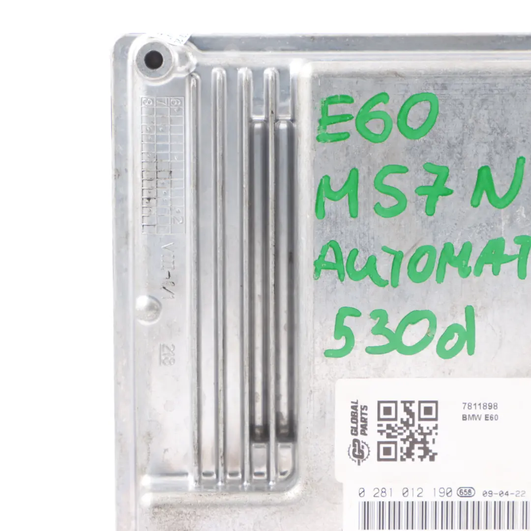 BMW E60 E61 530d M57N 218HP Engine Control Unit Module ECU DDE Automatic - SKU 7811898 - Part number 7811898