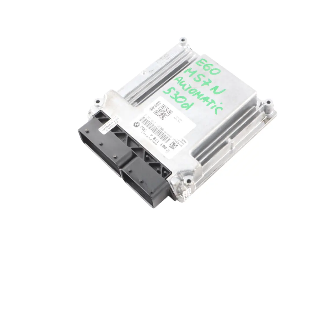 M57N 218HP Engine Control Unit Module ECU DDE Automatic to BMW E60 E61 530d with Part number 7811898 BMW E60 E61 530d M57N 218HP Engine Control Unit Module ECU DDE Automatic - SKU 7811898 - Part number 7811898