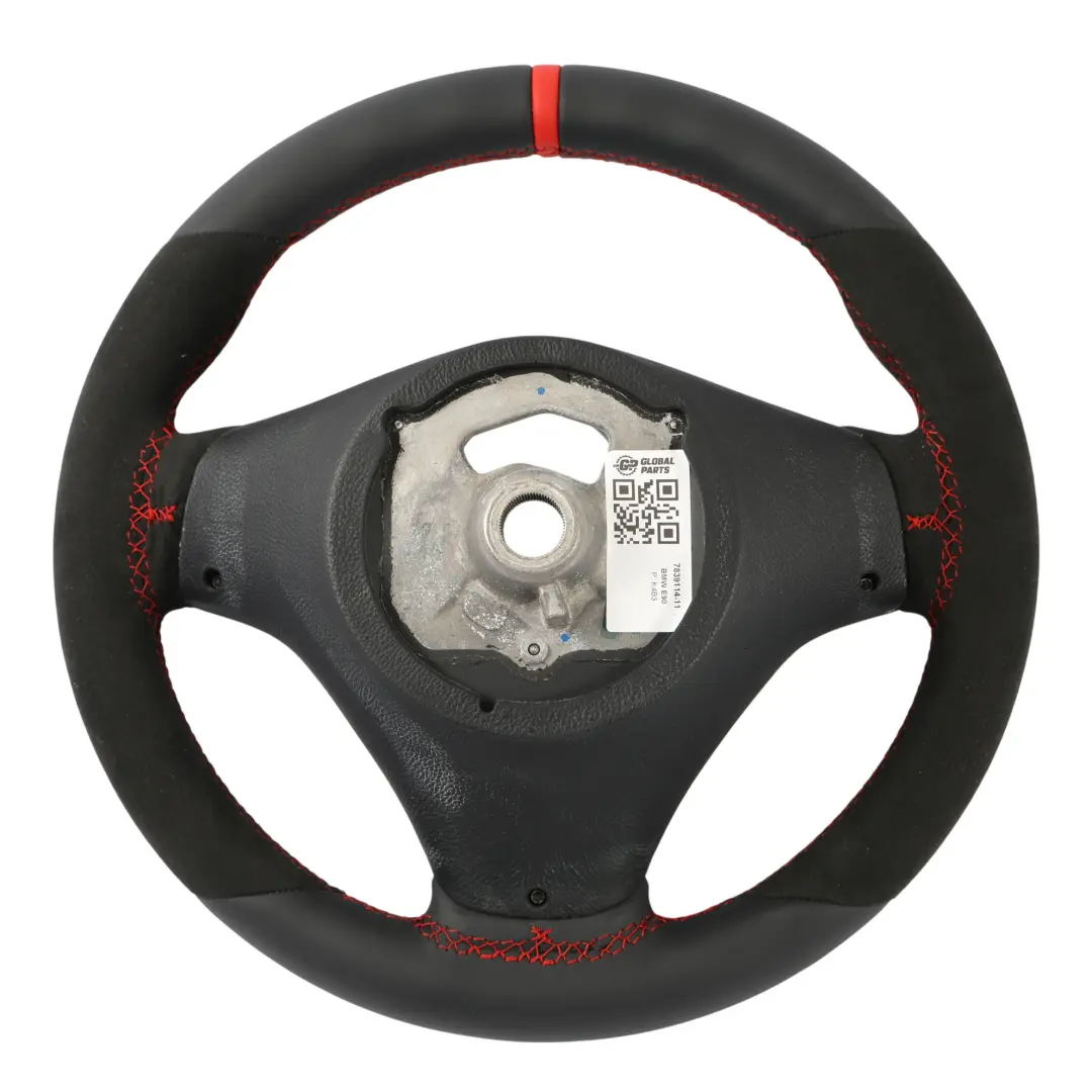 BMW E81 E87 E90 E91 E92 NEW Black Leather Alcantara M Sport Thick Steering Wheel - SKU 7839114-11 - Part number 7839114