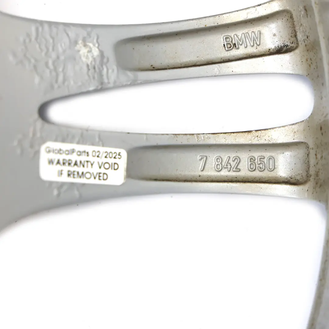 BMW 6 F10 F11 F12 Argento Cerchione IN Lega Ruota M Doppio Raggio 350 8J 18 " - SKU 7842650-1 - Numero di parte 7842650
