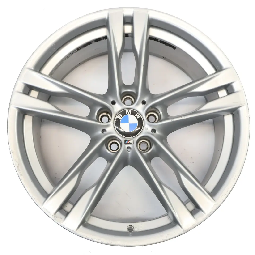 Silber Vorderrad Felge 20" ET:33 8.5J M Doppelspeiche 373 für BMW F06 mit Teilenummer 7843715 BMW F06 Silber Vorderrad Felge 20" ET:33 8.5J M Doppelspeiche 373 - SKU 7843715-2 - Teilenummer 7843715