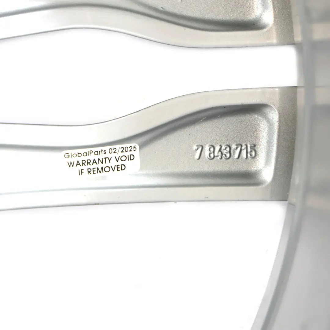Front Wheel Alloy Rim 20" ET:33 8.5J M Double Spoke 373 to BMW F06 Silver with Part number 7843715 BMW F06 Silver Front Wheel Alloy Rim 20" ET:33 8.5J M Double Spoke 373 - SKU 7843715-2 - Part number 7843715