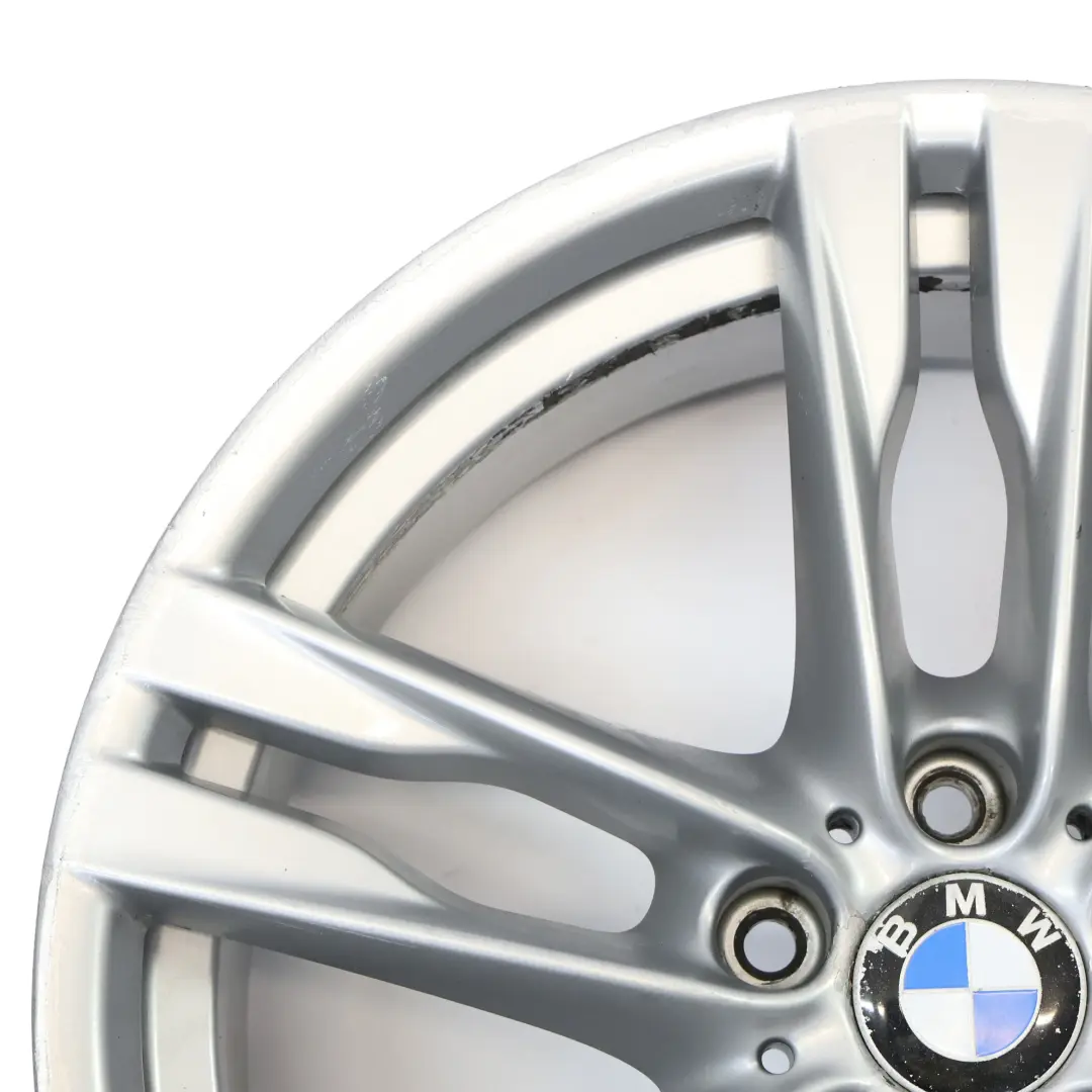 Front Wheel Alloy Rim 20" ET:33 8.5J M Double Spoke 373 to BMW F06 Silver with Part number 7843715 BMW F06 Silver Front Wheel Alloy Rim 20" ET:33 8.5J M Double Spoke 373 - SKU 7843715-2 - Part number 7843715